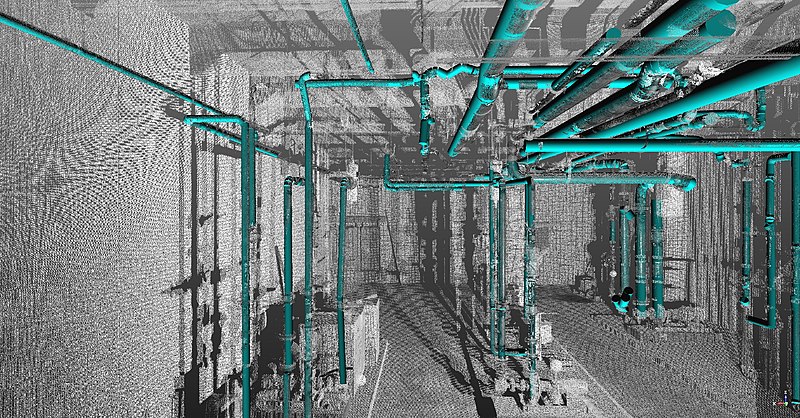 Laser scan for Building Information Modeling (BIM)