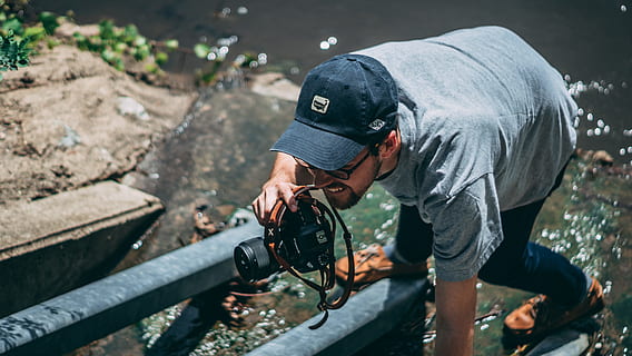 Photographer in action